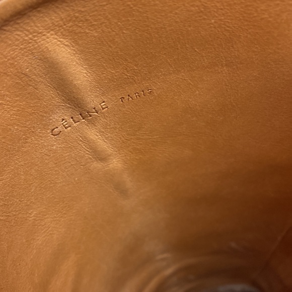 Celine Black Leather heeled boots in size 38.5 - Picture 7 of 14